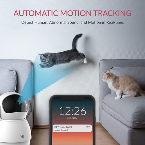 Imagen 6 de 9 de Cámara Monitor Para Bebé Wifi Dome Nocturna Altavoz Yi 1080p