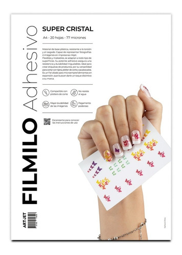 Filmilo Art-jet Adhesivo Super Cristal A4 100 Hojas