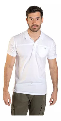 Playera Tipo Polo Para Slim Fit Blanco