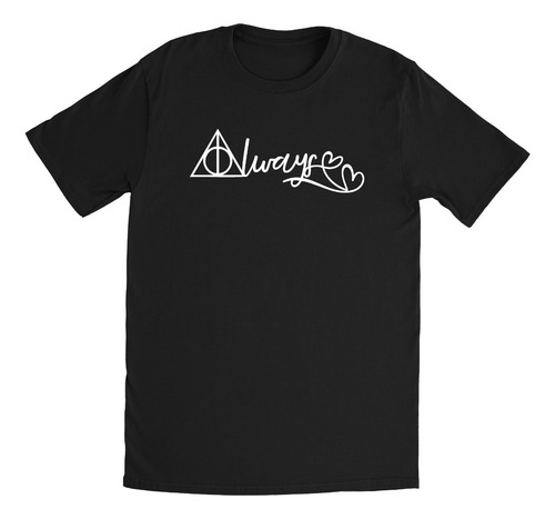 Playera Negra Always Harry Potter