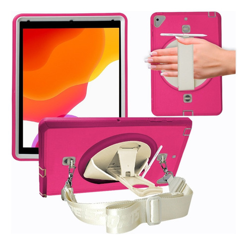Funda Rígida Para Tablet Slim Company Ip10.2 Diseño Claro Premium Color Rosa