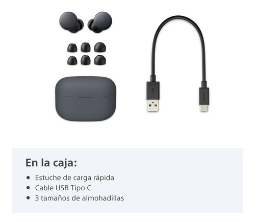 Imagen 5 de 5 de Audífonos in-ear gamer inalámbricos Sony LinkBuds S YY2950 negro