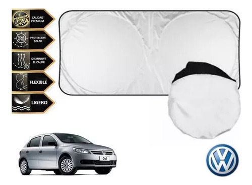 Parasol Cubresol Con Ventosas Para Hatchback Vw Gol 2013