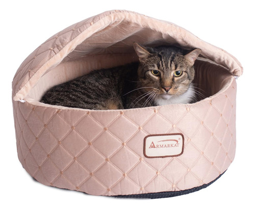 Cama Para Gatos Armarkat, Pequeña, Albaricoque, 17 De Largo 