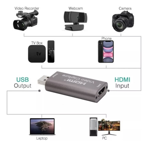 Capturadora Video Hdmi 4k 1080p 60hz New 3.0 Usb Para Juego