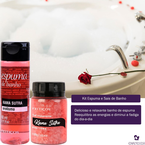 Kit Espuma E Sais De Banho E Aromatizante Aromaterapia Suave
