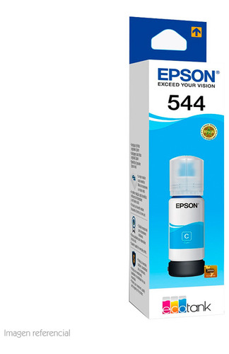 Botella Tinta Epson Original Cyan T544, 65 Ml Nuevas/sellada