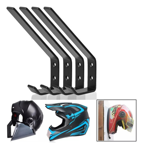 4 Ganchos Para Colgar Cascos De Moto, Perchero