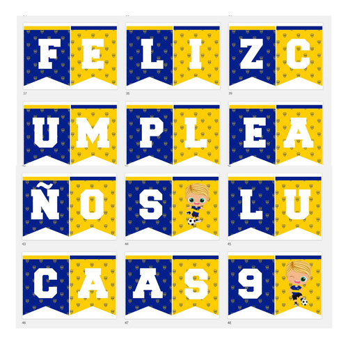 Kit Imprimible Editable De Boca Jr Nene Super Completo