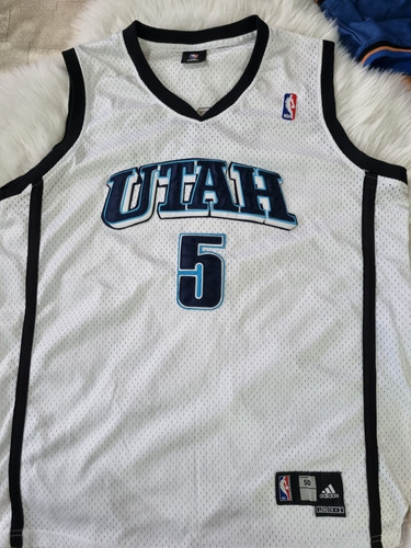 Camiseta adidas Nba Basketb Utah Boozer 5 Auténtica Talle 50