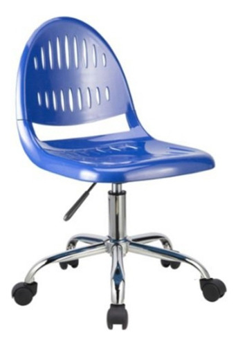 Silla De Computacion Sin Apoyabrazos Rosa O Azul Giratoria