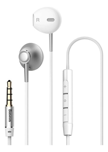 Auriculares In Ear Baseus Encok H06 C/ Microfono Blanco Prm