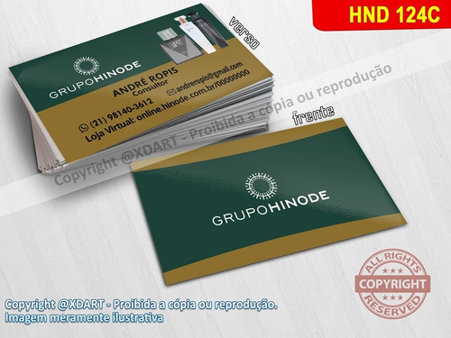 Imagem 4 de 5 de Mil Cartão Visita¿ Hinode Verniz +colorido Hnd124c