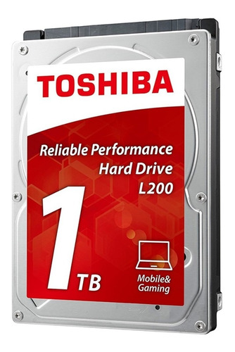 Toshiba Disco 1tb L200 7mm 2,5  5400 Laptop Hdwl110uzsva