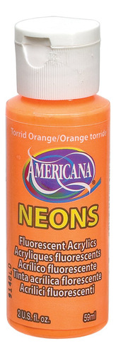 Decoart Americana Neons Paint, 2 Onzas, Naranja Tórrida