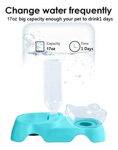 Milifun Cuencos Dobles Para Perros Y Gatos Juego De Cuencos