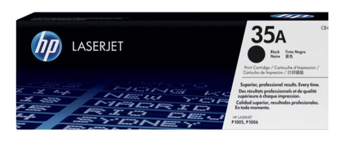 Cartucho De Tóner Hp 35a Negro Laserjet Original