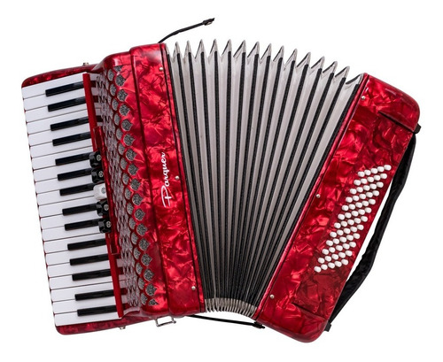 Acordeon Parquer 60 Bajos 34 Teclas Rojo Sj2003rd