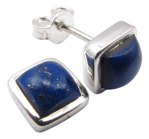 Silverstarjewel Lapis Lazuli Pendientes 0.3 925 Joyería De M