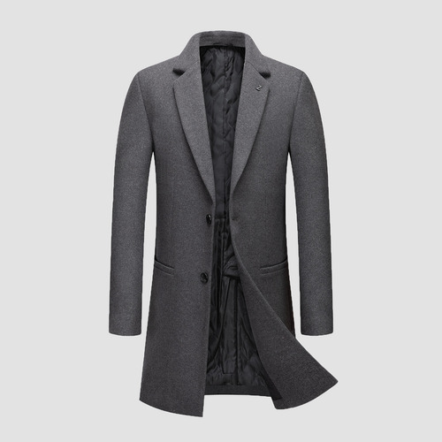 Blusas Masculinas E Casaco De Lã Médio E Comprido De Inverno