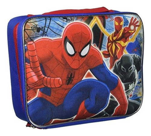 Spiderman Spcorc6za Rectangular Bolsa Para El Almuerzo, Azu