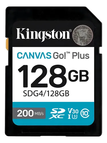 Cartão de memória Kingston SDG4/128GB Canvas Go Plus 128GB | Frete
