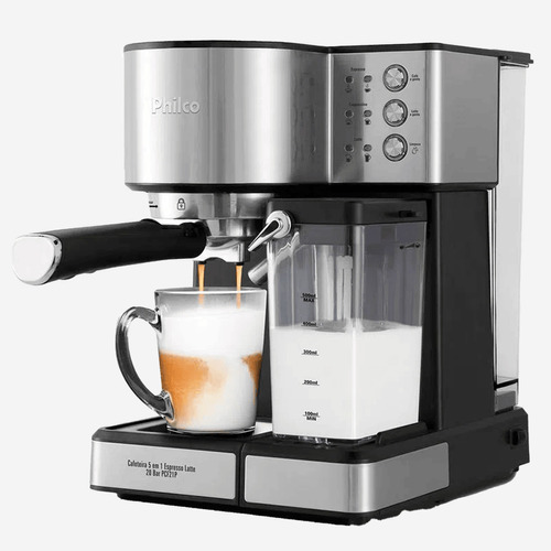 Cafeteira Philco PCF21P automática cinza e preta expresso 110V