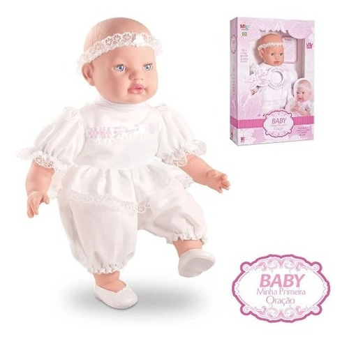 Imagem 5 de 6 de Boneca Menina Infantil Bebe Nenem Reza Ora - O Pai Nosso