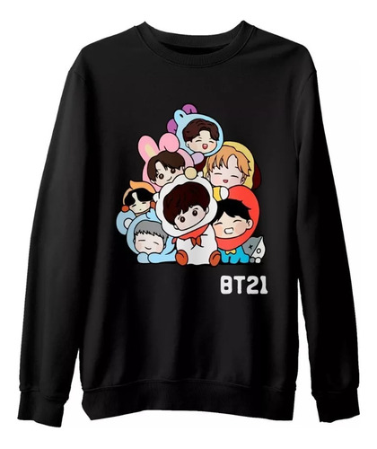 Buzo Canguro Bts Chibi X Bt21 Mod02 Unisex