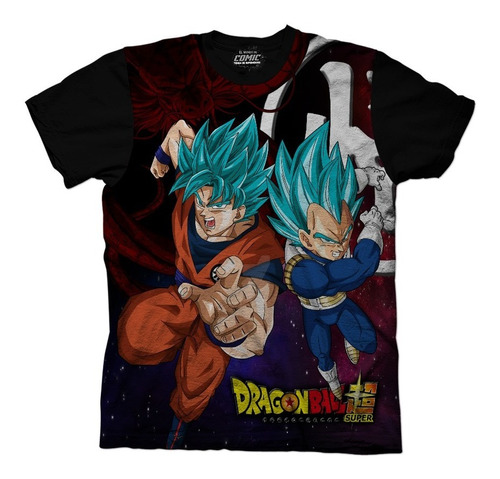 Camiseta Dragon Ball Z Goku Vegeta Anime Manga Comics 
