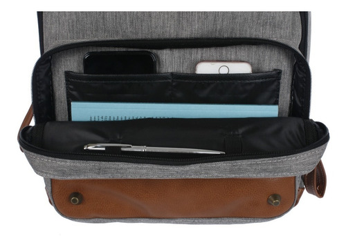 Imagen 6 de 10 de Mochila Urbana Porta Notebook Milan Para Hombre Mujer Madu