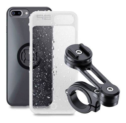 Kit Sp Soporte Celular Moto P/ Manubrio Funda iPhone 7 Plus