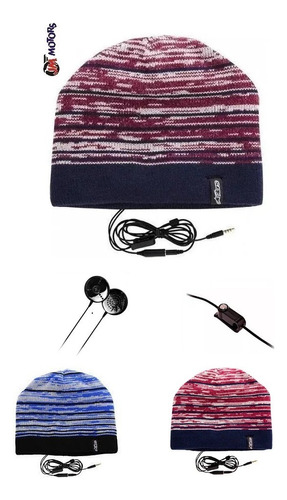 Jm Gorro Alpinestars Jet Lag Beanie Auriculares Rojo Azul