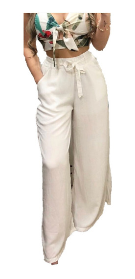 Cal A Siberian Branca, Social, Estilo Pantalona, Tam. 40 | MercadoLivre.com.br
