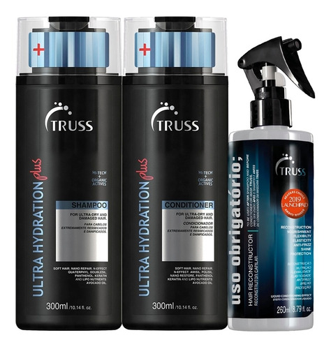 Kit Truss Ultra Hydration Plus + Uso Obrigatorio  3 Produtos