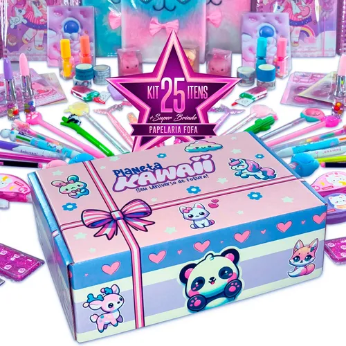 Caixa Surpresa Kawaii 25 Itens Caixa Presente Brinde Parcelamento Caixa Surpresa Kawaii 25 Itens Caixa Presente Brinde Parcelamento