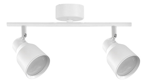 Foco Led Sobrepuesto Doble Gu-10 Blanco Híades