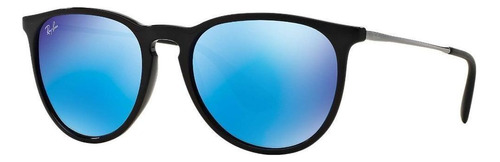 Ray Ban Rb4171 601/55 Erika Azul Espejo Negro Mate Original