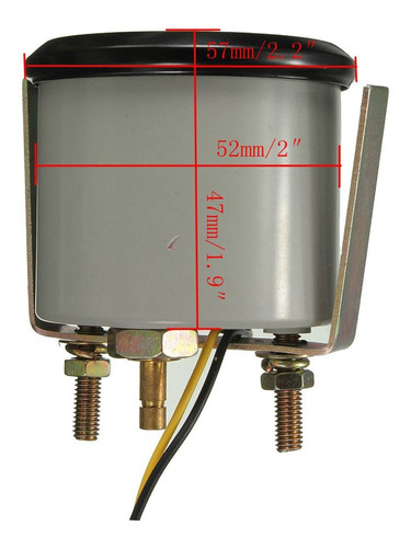 Universal 52mm Coche Medidor De Presión Digital Led Turbo Bo