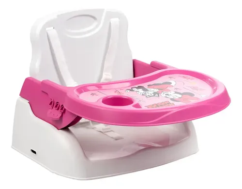 Disney Cadeira De Alimentação Portátil Booster  Cadeirão Styll Baby Rosa - Minnie