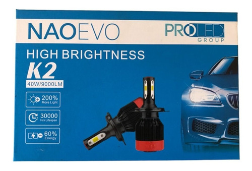 Faros Luces Led K2 Modelo H4 H13 9007 9000 Lúmenes Garantía