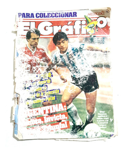 Revista El Grafico. Mundial 86/90. Maradona. Lote 7 Revistas (Usado)