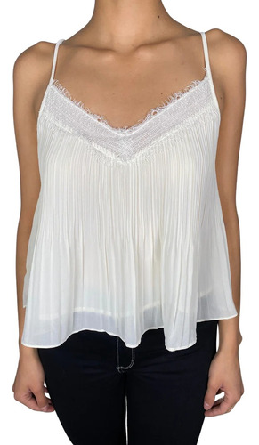 Blusa Rapsodia Crema Talle S Mujer