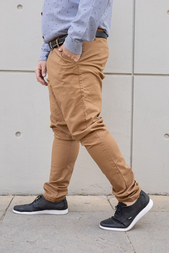 Pantalon Hombre Gabardina Elastizada Talles Especiales