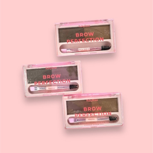 Sombra Sobrancelhas Duo Brow Perfection Ruby Rose Linha Rosa