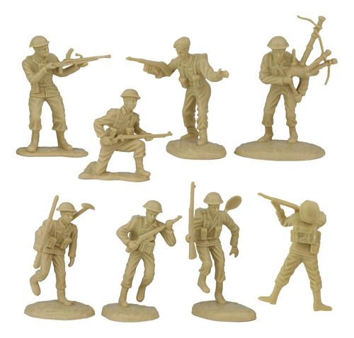 Bmc Ww2 D -day Plastic Ejército Men - 34 Figuras De Soldados