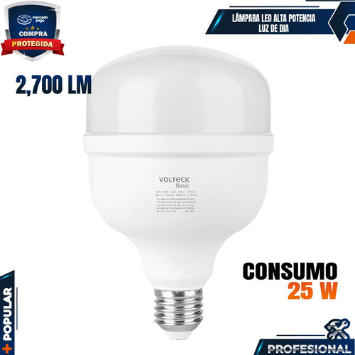 Lámpara Led Alta Potencia 25w (equiv. 250w) Luz De Día 28207