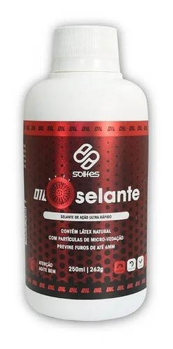 Selante Solifes Oil Líquido Pneu Tubeless Ultra Rápido 250ml