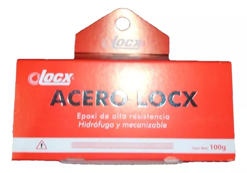 Pegamento Epoxi Acero Alta Resistencia Locx Alta Temperatura Color Gris  Locx Acero no tóxico 2 componentes