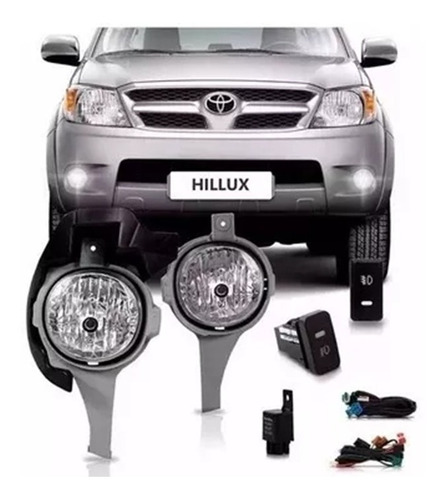 Kit Faros Auxiliares Antiniebla Toyota Hilux 2005 06 07 2008